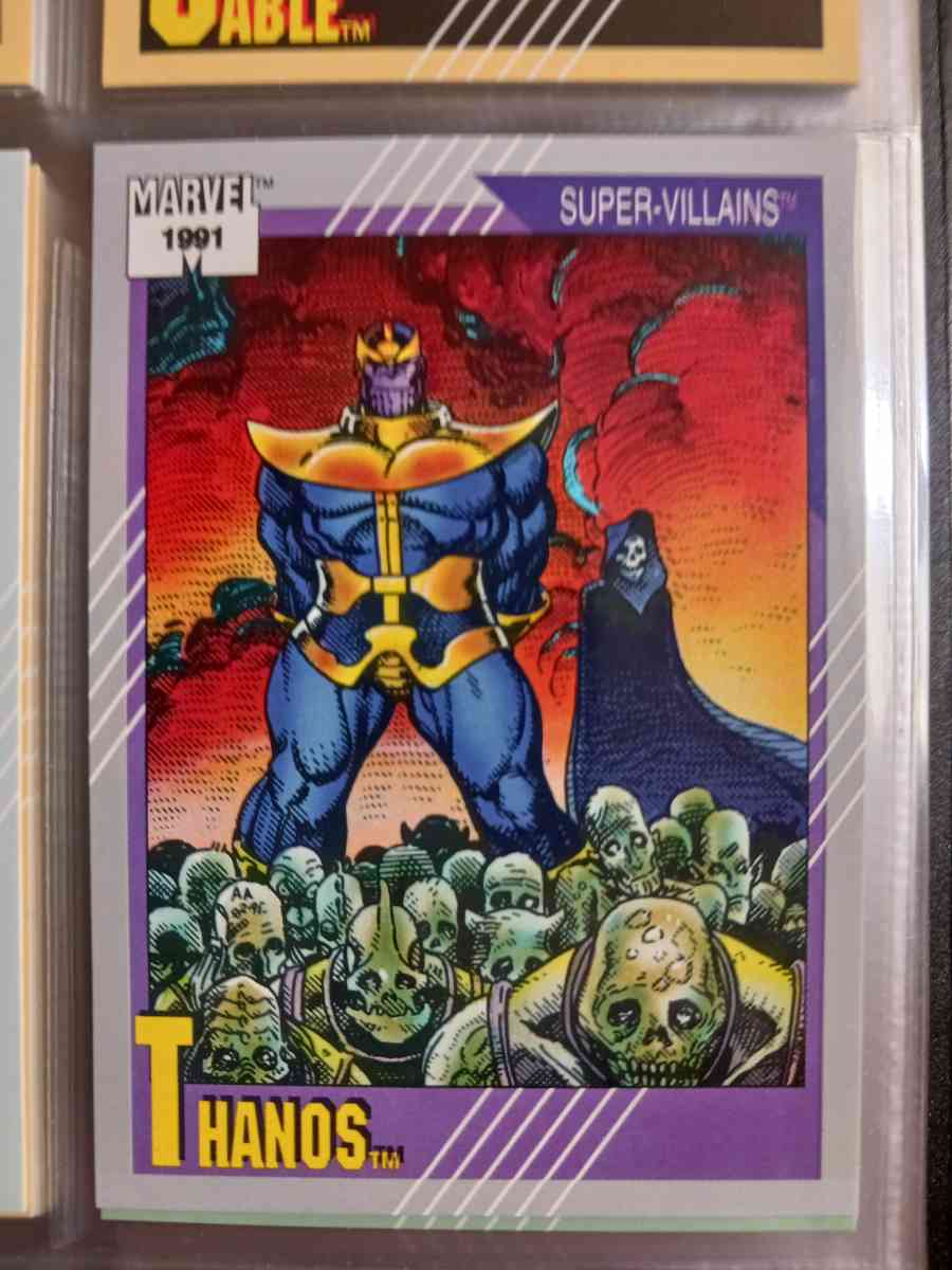 marvel 1991 Thanos card in mint condition - Columbia, Tennessee