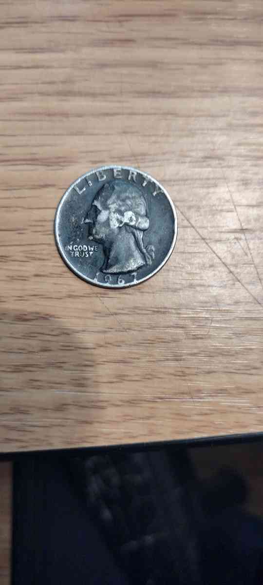 RARE 1967 no mint Quarter with errors and die - Cincinnati, Ohio - FleaMarketBay