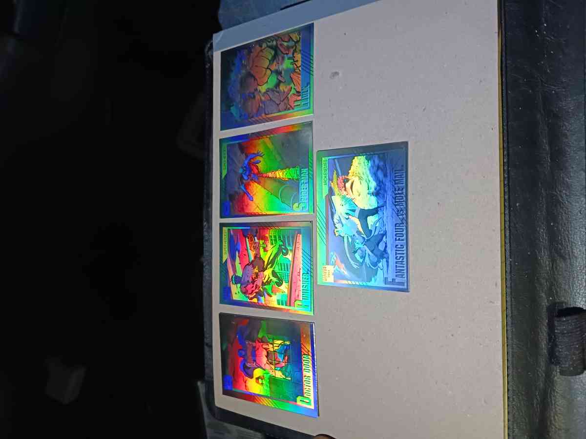 5 hologram 1991 marvel cards - Columbia, Tennessee