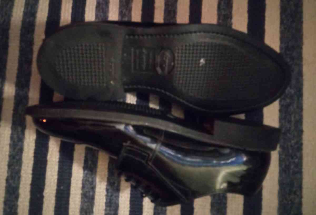 Bates Mens Black Leather Uniform Oxford sz 10E Dress Shoes - Belleville, Illinois - FleaMarketBay