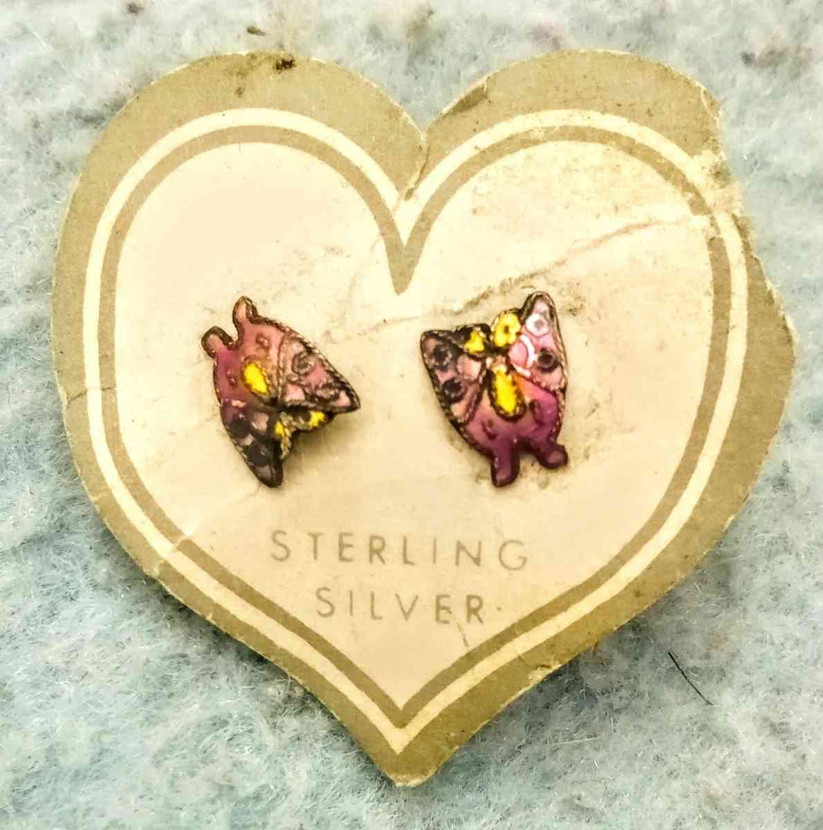 sterling silver post earrings - Alliance, Ohio