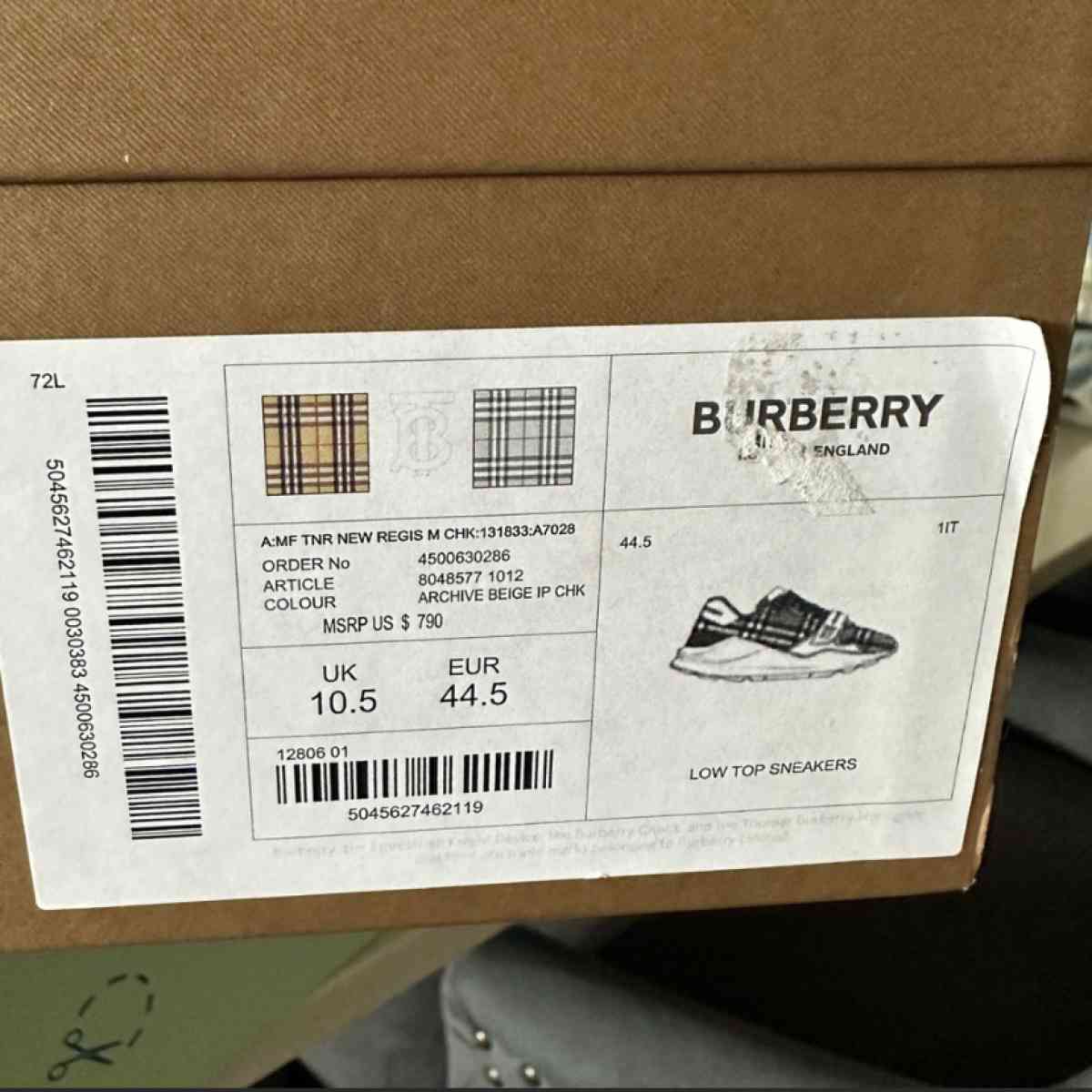 BURBERRY SNEAKS CASHAPP ONLY COME MONEY READY - Las Vegas, Nevada - FleaMarketBay
