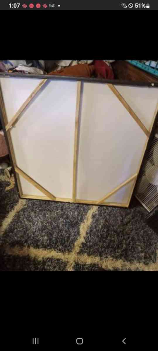 Large Buck Canvas Painting - Manteno, Illinois - FleaMarketBay