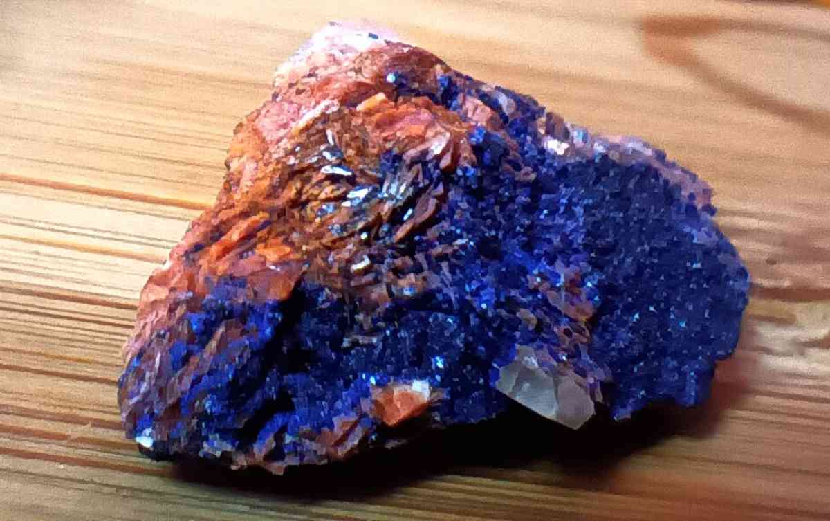 Thumbnail Azurite with Wulfenite - Greenville, South Carolina