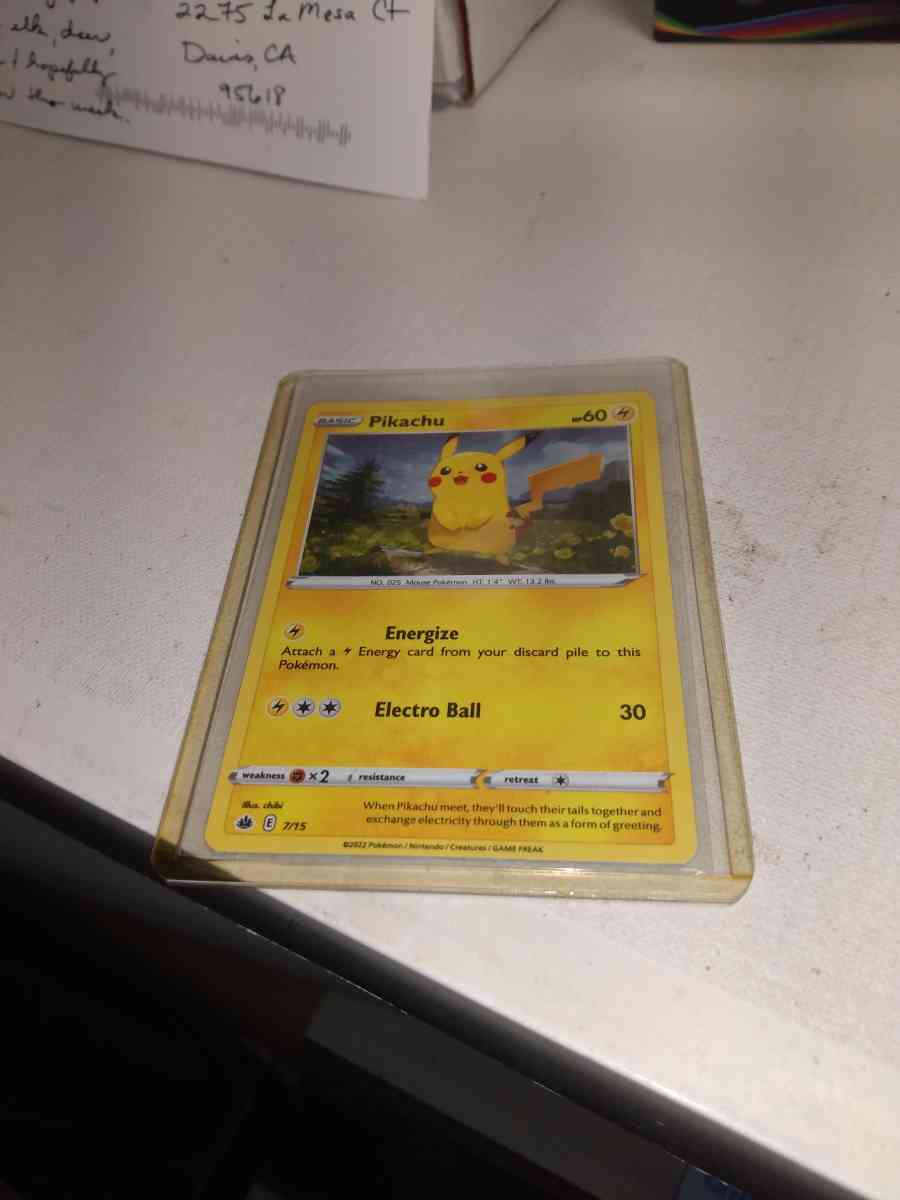 2022 Picachu card  number hp60 - Alicia, Arkansas