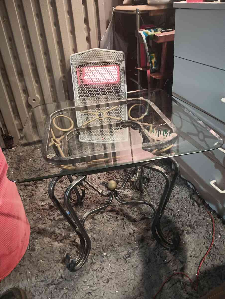 Wrought Iron Square Side Coffee Table - Manteno, Illinois