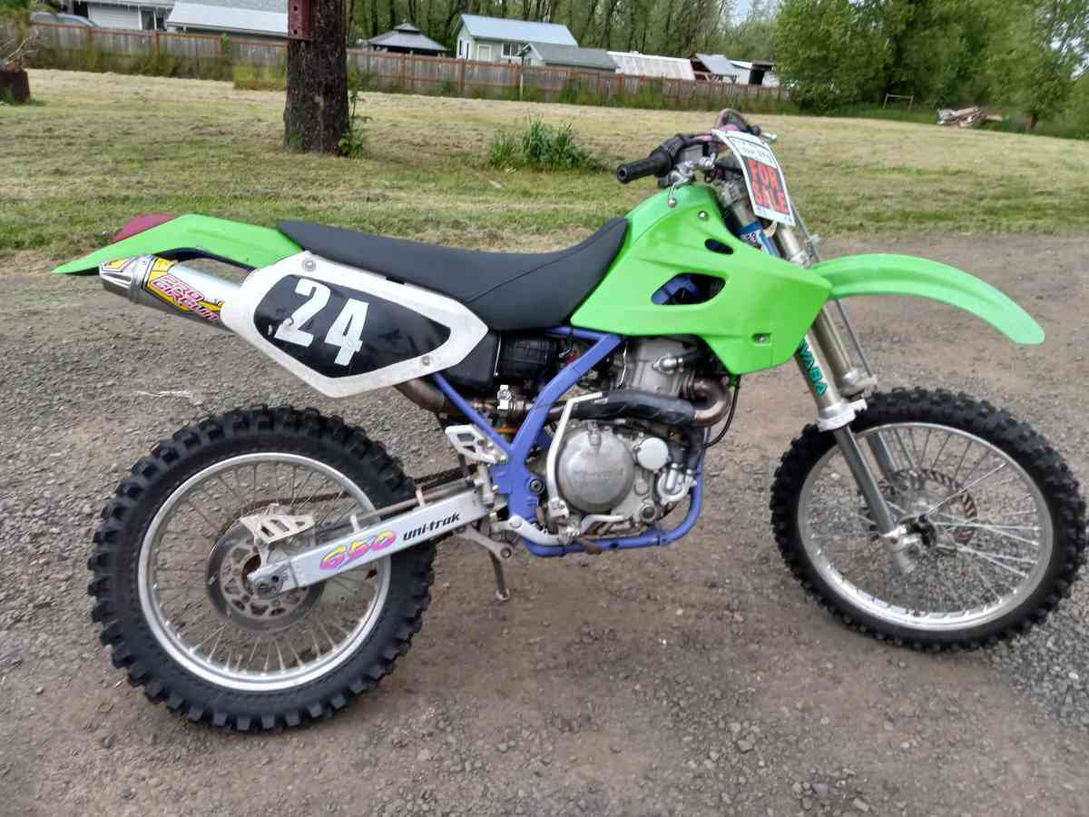 94 klx 650 great condition trade 4 2stroke - Adrian, Oregon