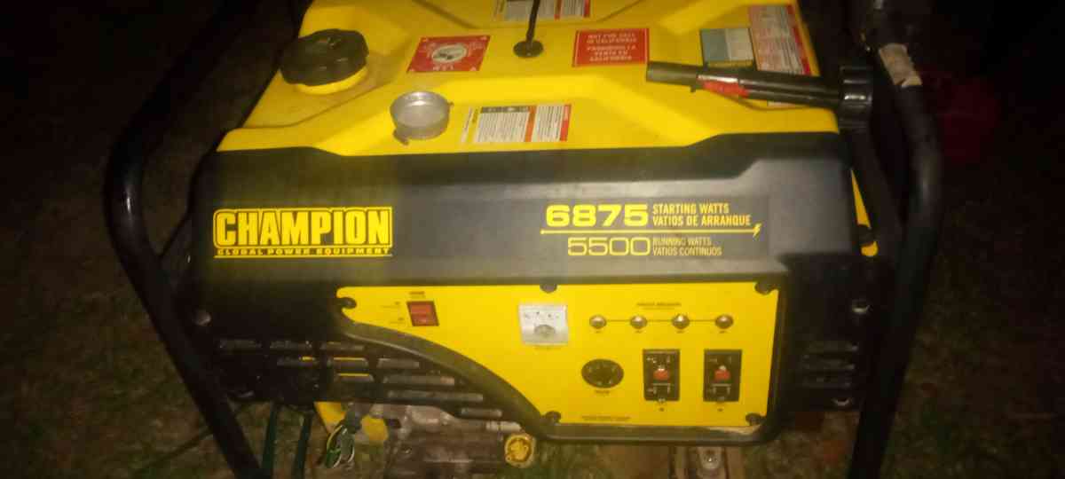 Champion generator - Alicia, Arkansas