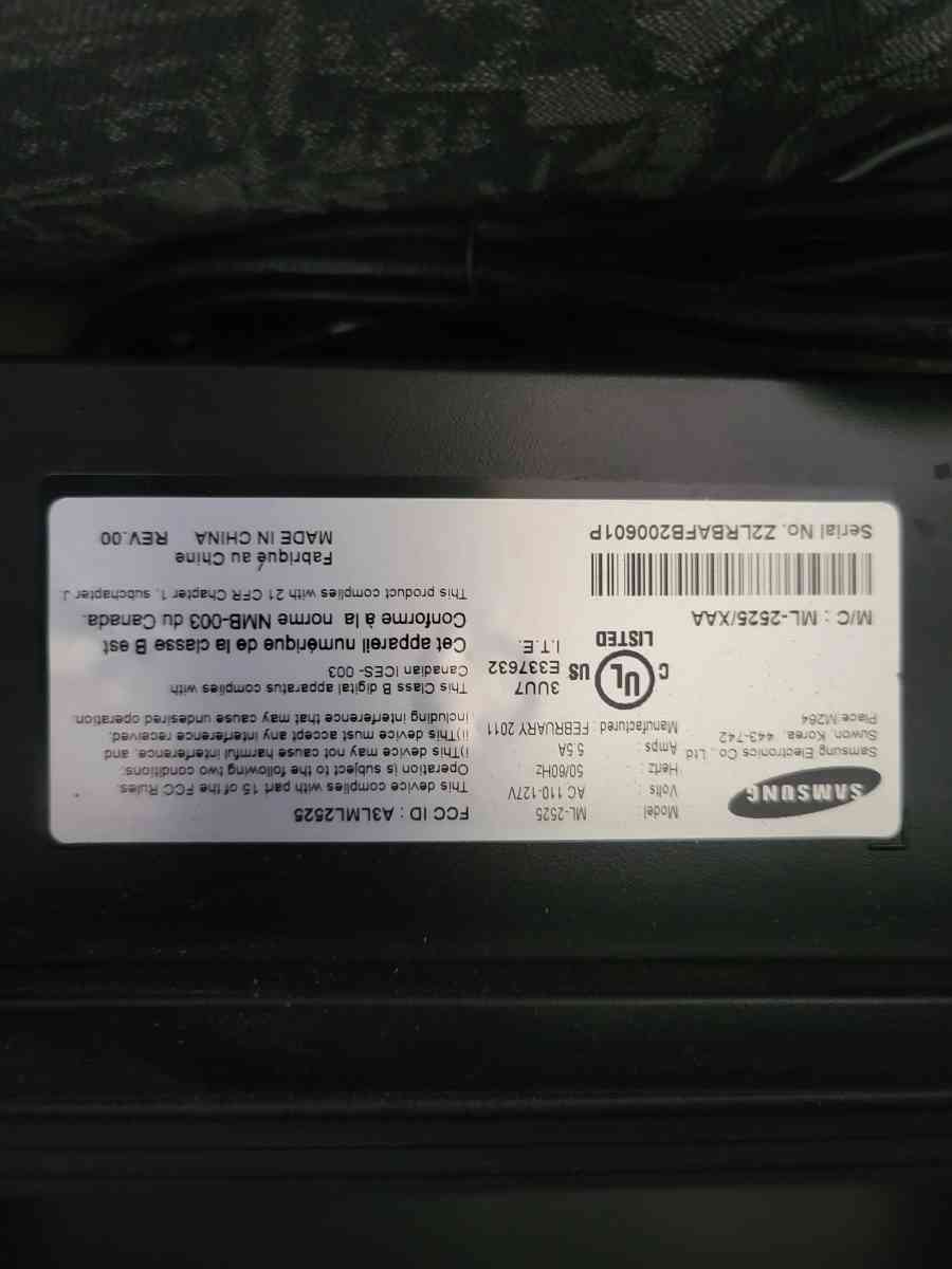 Samsung printer ML2525 - Provo, Utah - FleaMarketBay