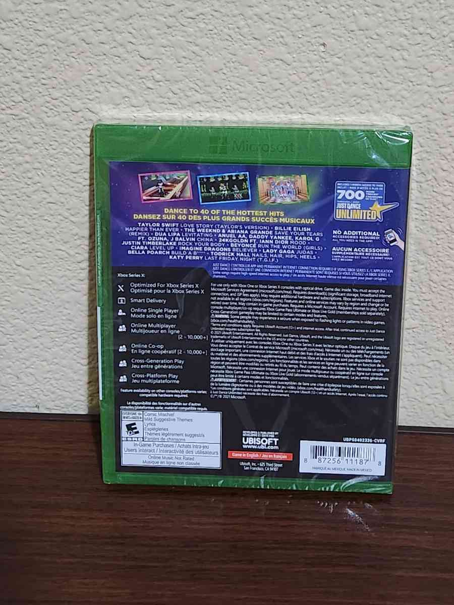 Xbox 1 just dance 2022 game sealed - Elk Grove, California - FleaMarketBay