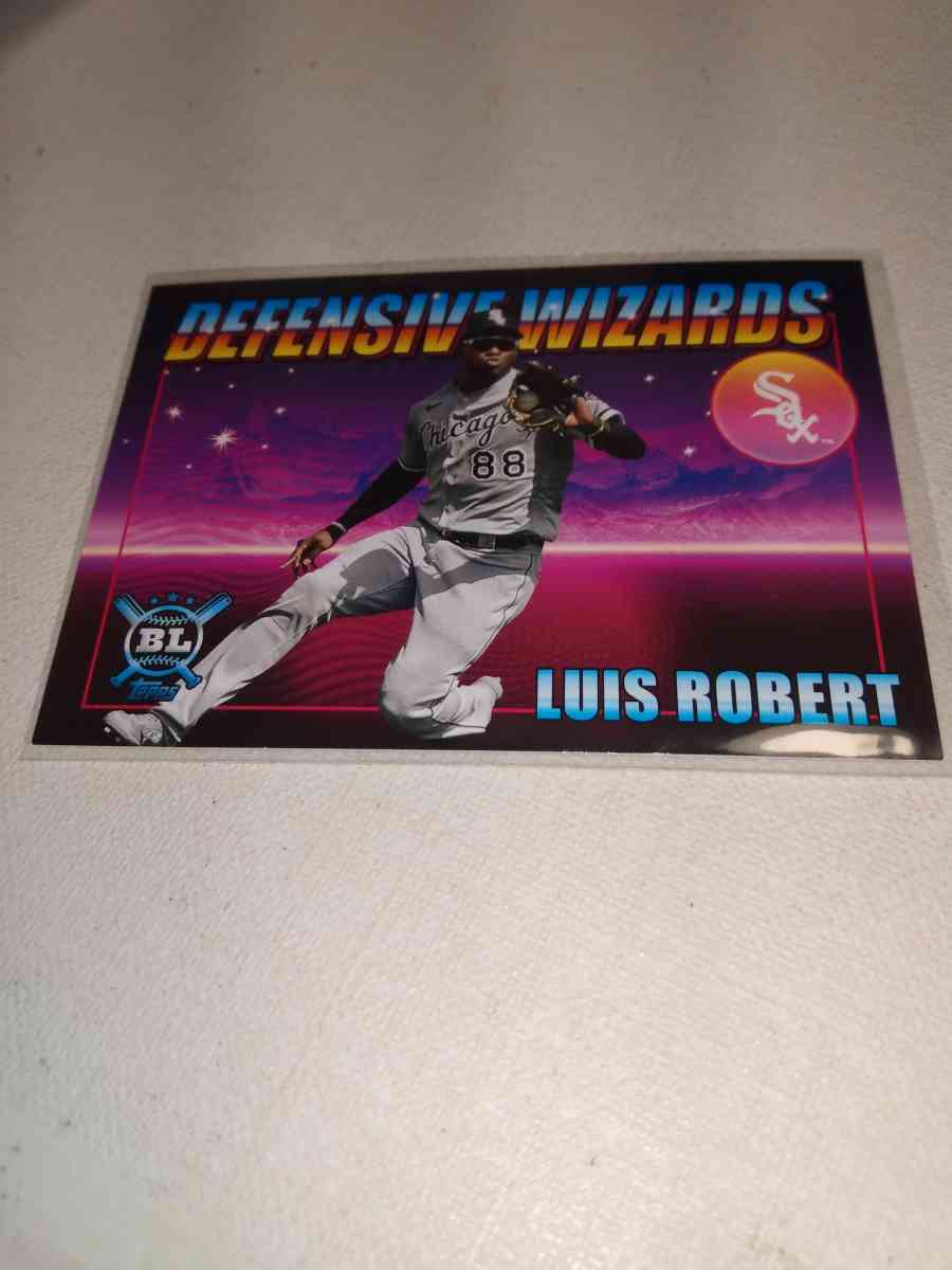 2021 Topps Big League Luis Robert defensive wizard - Alicia, Arkansas - FleaMarketBay