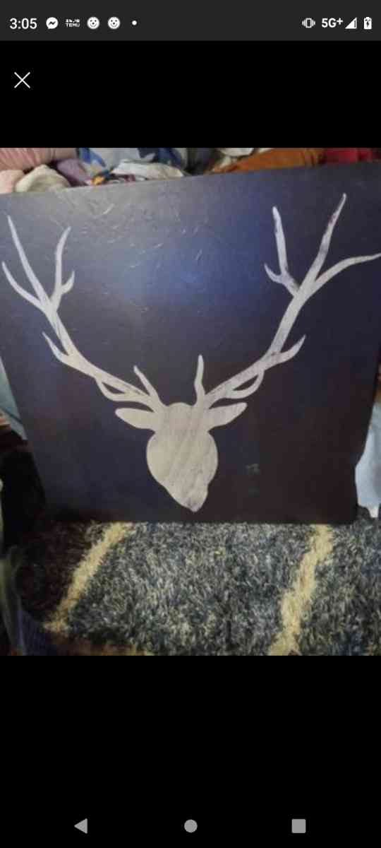Large Buck Canvas Painting - Manteno, Illinois