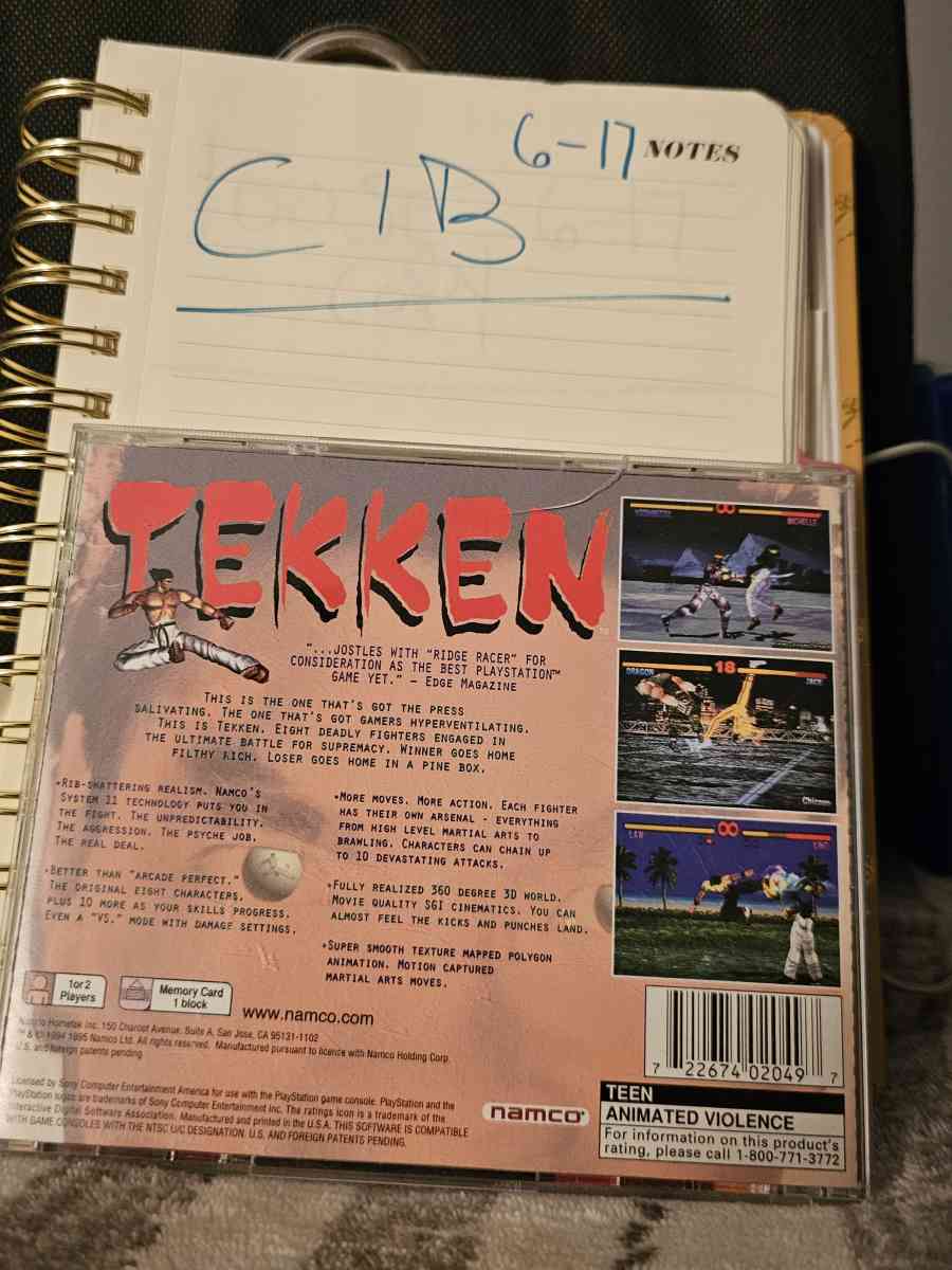 TEKKEN ps1 CIB - Buford, Georgia - FleaMarketBay