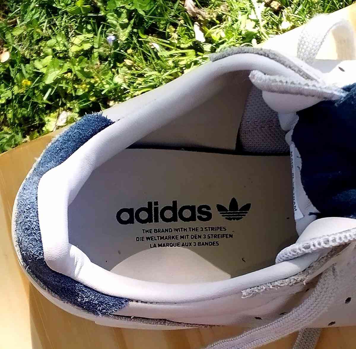 Adidas SuperSports Colligate Clear Brown Navy Shoes - Belleville, Illinois - FleaMarketBay