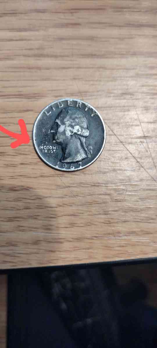 RARE 1967 no mint Quarter with errors and die - Cincinnati, Ohio - FleaMarketBay