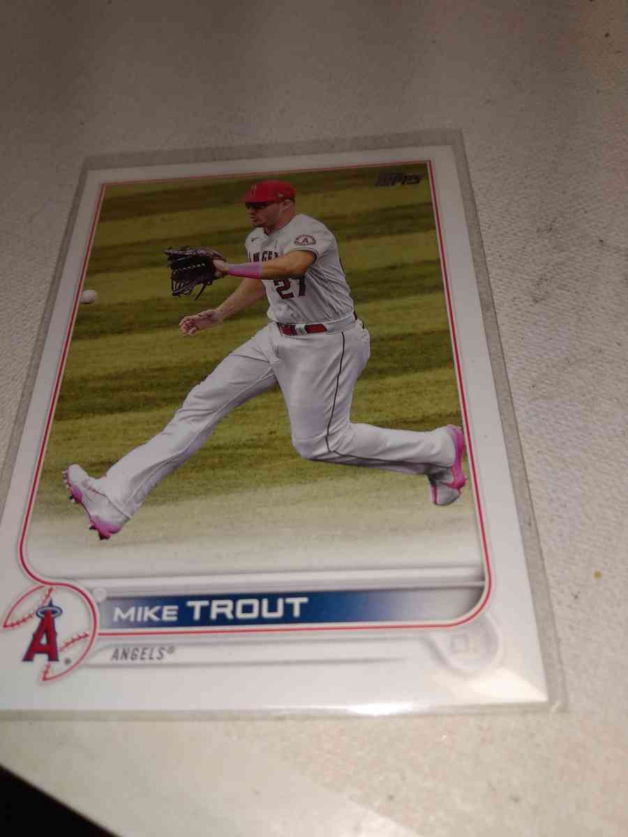 2012 Topps card number 27 Mike trout - Alicia, Arkansas