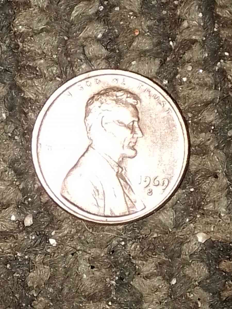 1957 d wheat penny with obverse error on the b on liberty - Salinas, California - FleaMarketBay