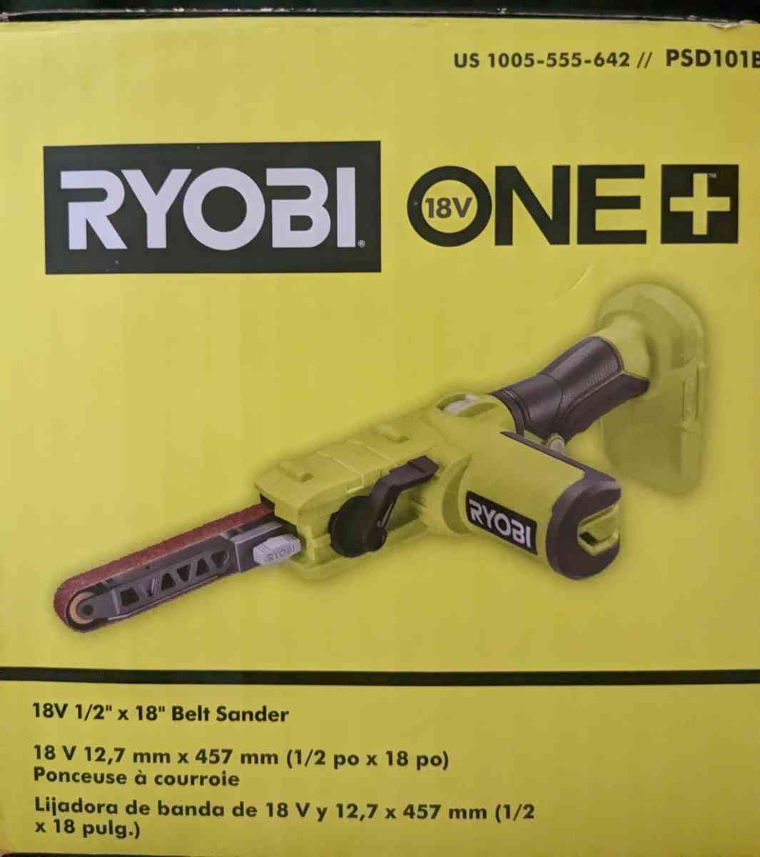 BRAND NEW Ryobi Two 4ah Batteries W Charger and Belt Sander - Concord, California - FleaMarketBay