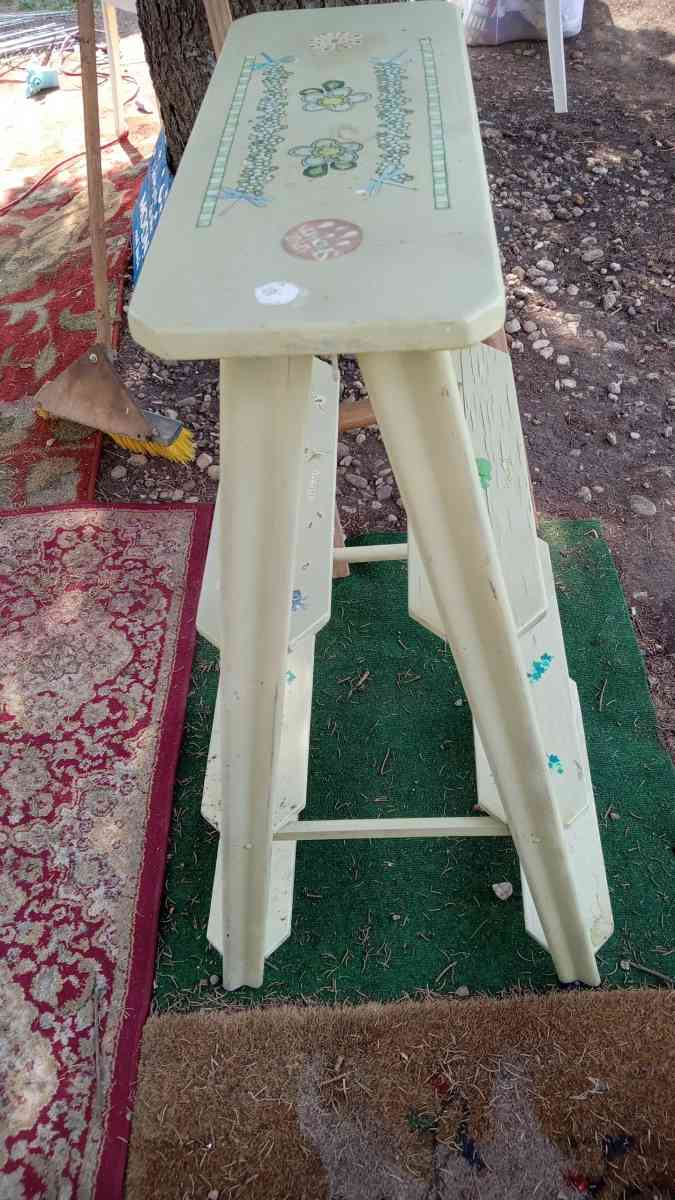 Hand Painted 6 Step Ladder - Manteno, Illinois - FleaMarketBay