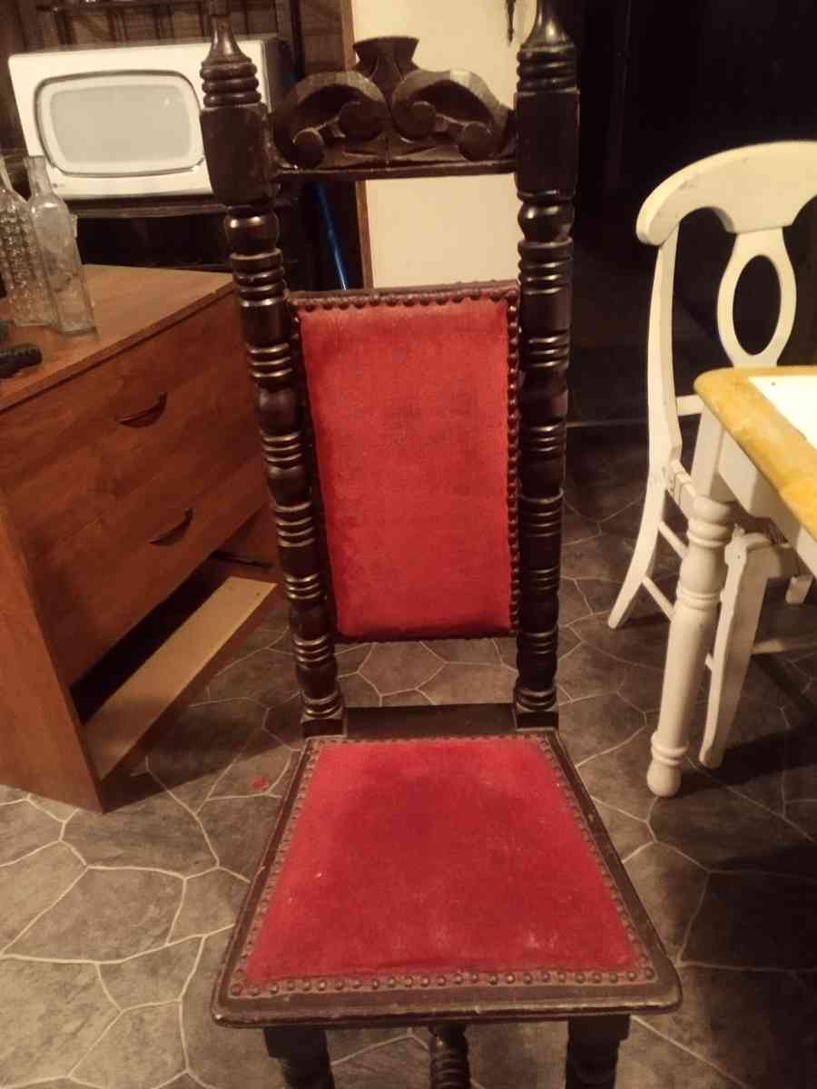 Antique Jacoben Gothic carved high back chair - Jackson, Louisiana - FleaMarketBay