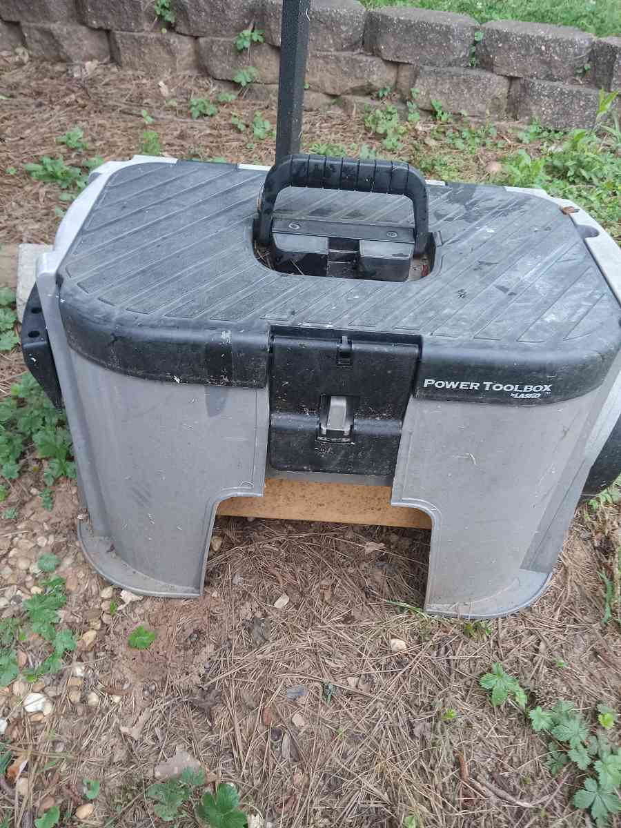 lasko tool box step Stool or tackle box with xtras - Kennesaw, Georgia - FleaMarketBay