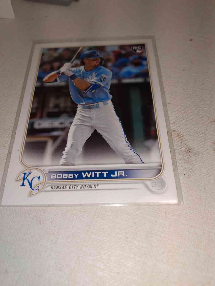 2022 Topps rookie card Bobby Witt Jr - Alicia, Arkansas