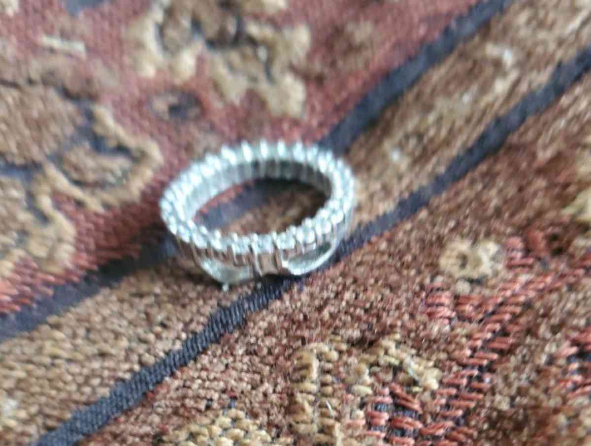 Sterling Silver And Swarovski Crystal Ring - Cross Hill, South Carolina - FleaMarketBay