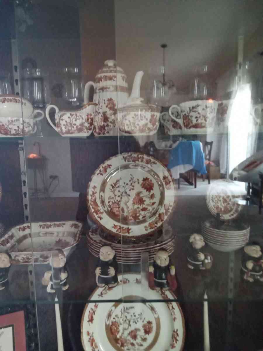 100 year old Spode Indian Tree China and cabinet - Gardnerville, Nevada - FleaMarketBay