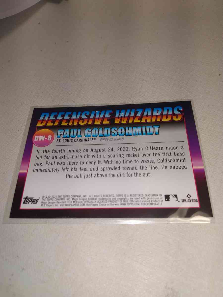 2021 Topps Big League Paul Goldschmidt - Alicia, Arkansas - FleaMarketBay