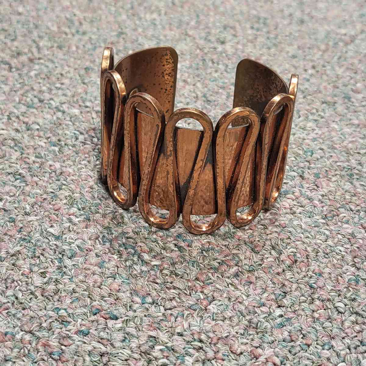 vintage copper modernist coffee bracelet - Janesville, Wisconsin