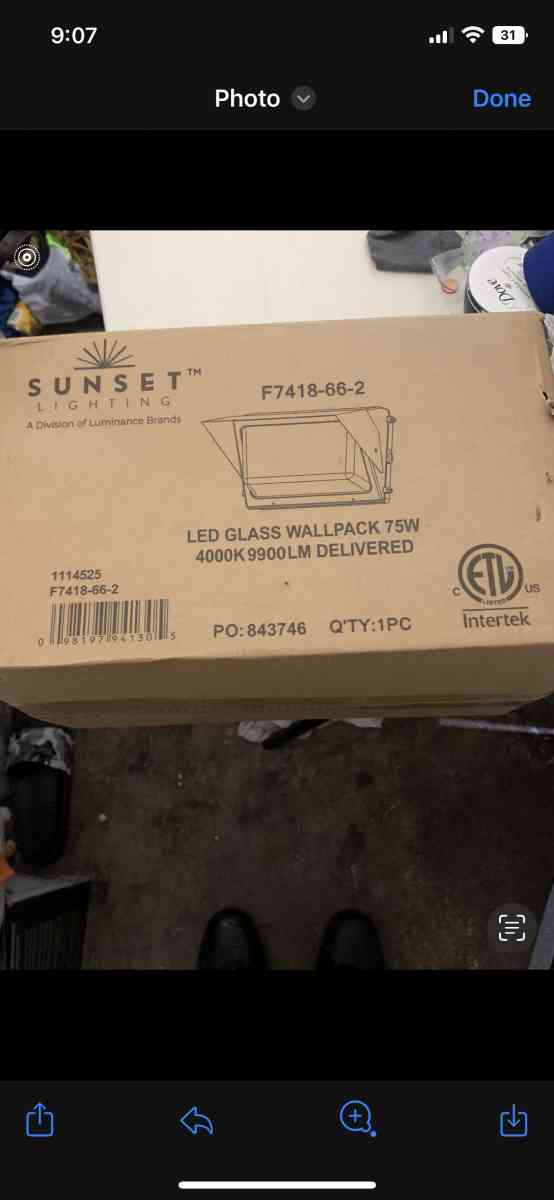 LED Glass Wall Pack 75W NEGOTIATION PRICE - Pasadena, Texas