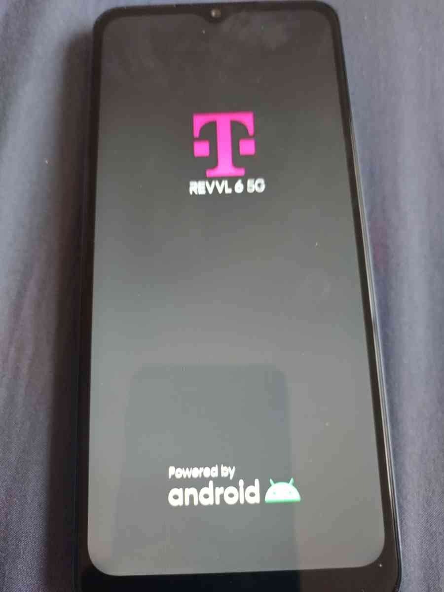 TMobile revvl 6 5G cellphone with charger cord and protector - Sicklerville, New Jersey - FleaMarketBay