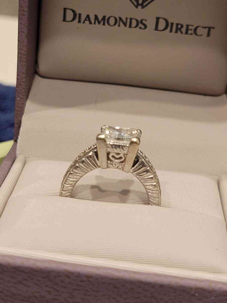 146 Caret Princess Cut Engagement Ring With Apprised - Houston, Texas - FleaMarketBay