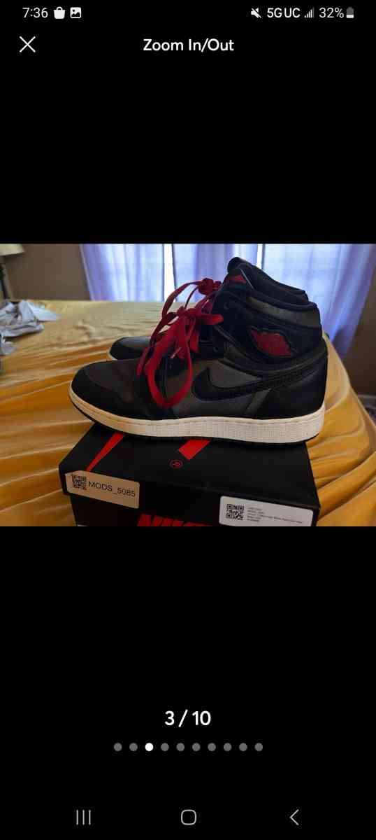 Jordan 1 retro high satin black gym red black - Camby, Indiana - FleaMarketBay