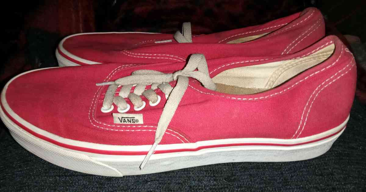 Vans Authentic off the wall carmine rose canvas shoes - Akron, Ohio - FleaMarketBay