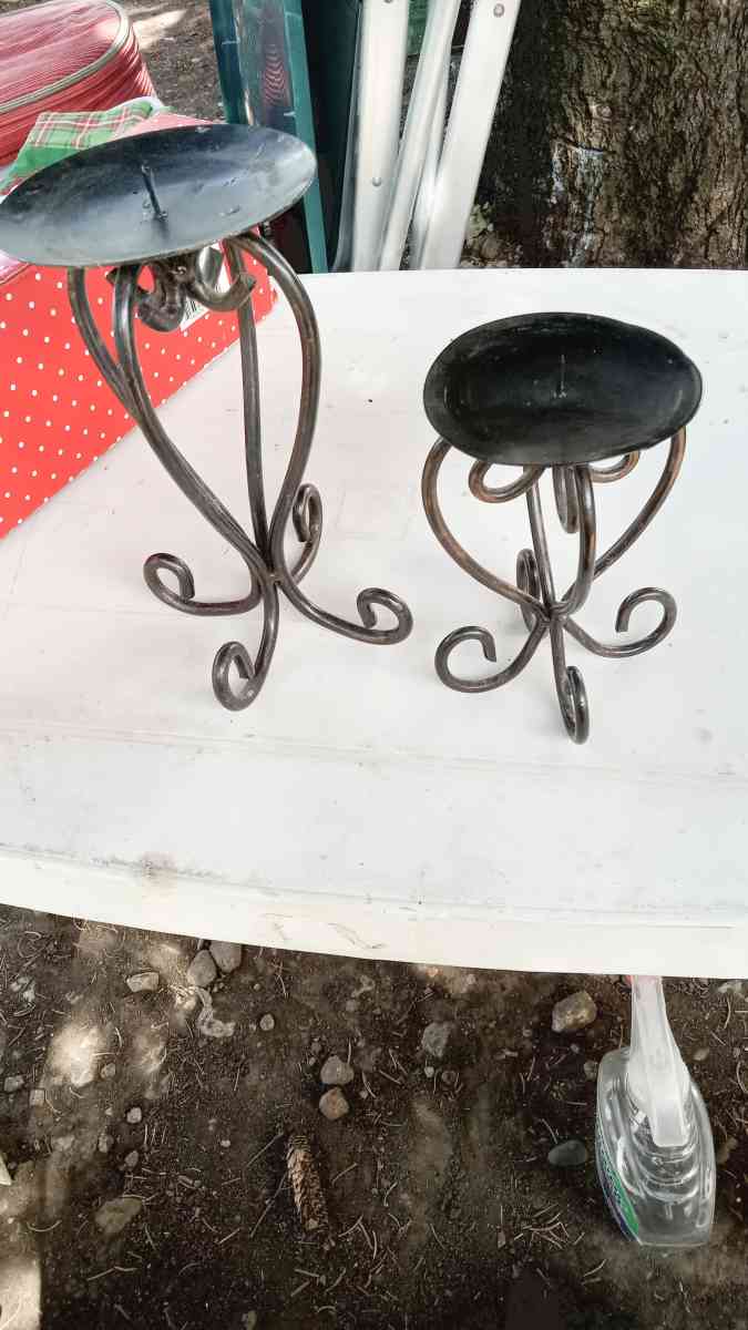 Wrought Iron Candle Holders - Manteno, Illinois