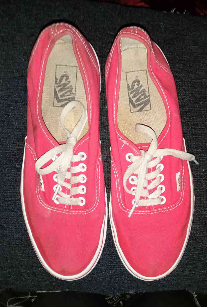 Vans Authentic off the wall carmine rose canvas shoes - Akron, Ohio - FleaMarketBay
