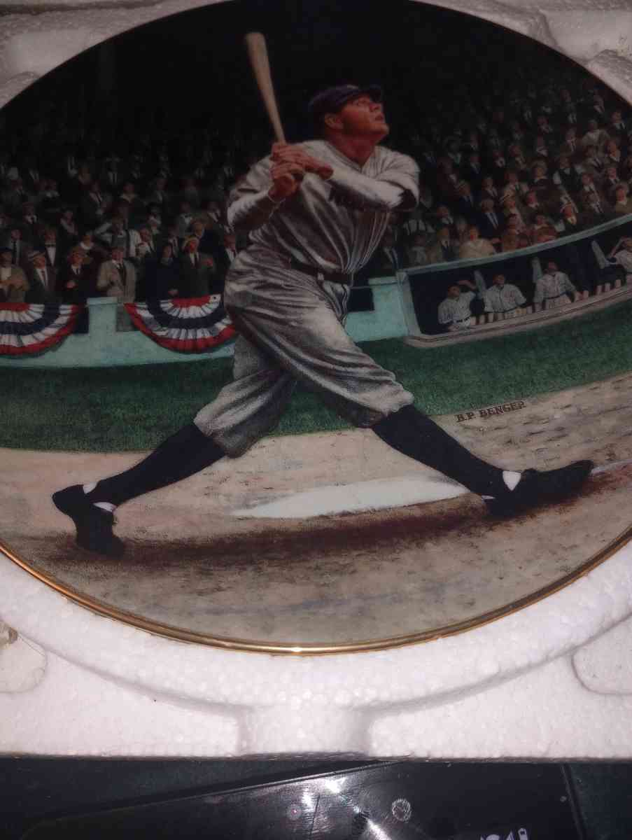 babe Ruth collectors plate - Windsor Mill, Maryland