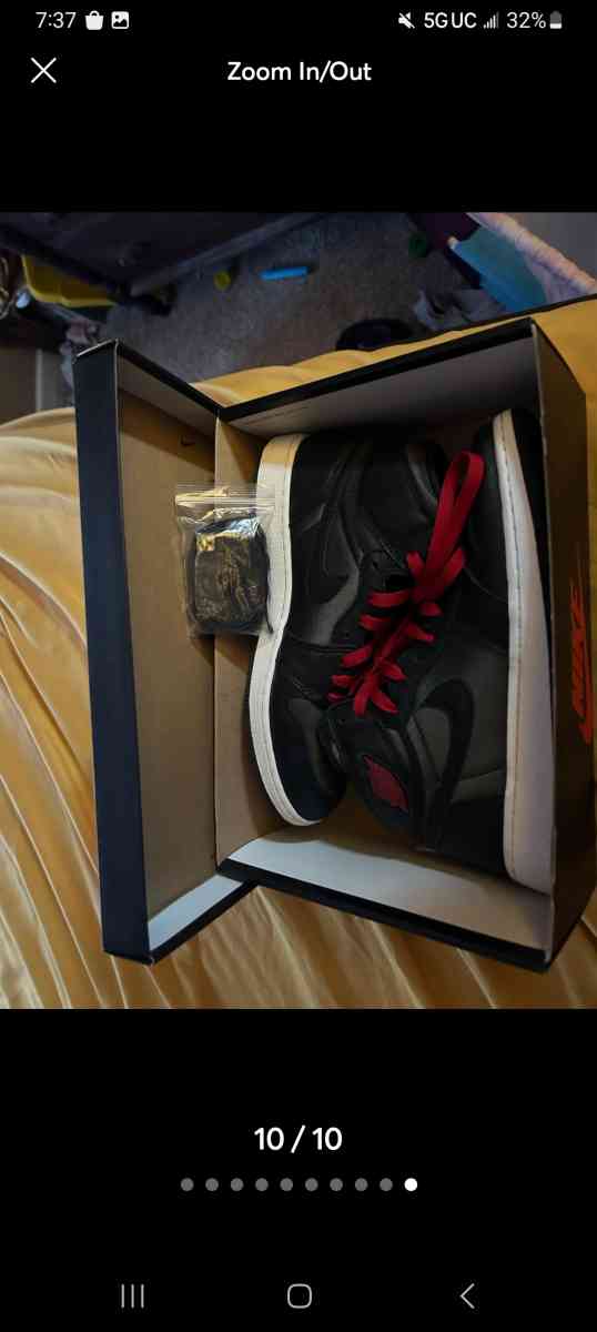 Jordan 1 retro high satin black gym red black - Camby, Indiana - FleaMarketBay