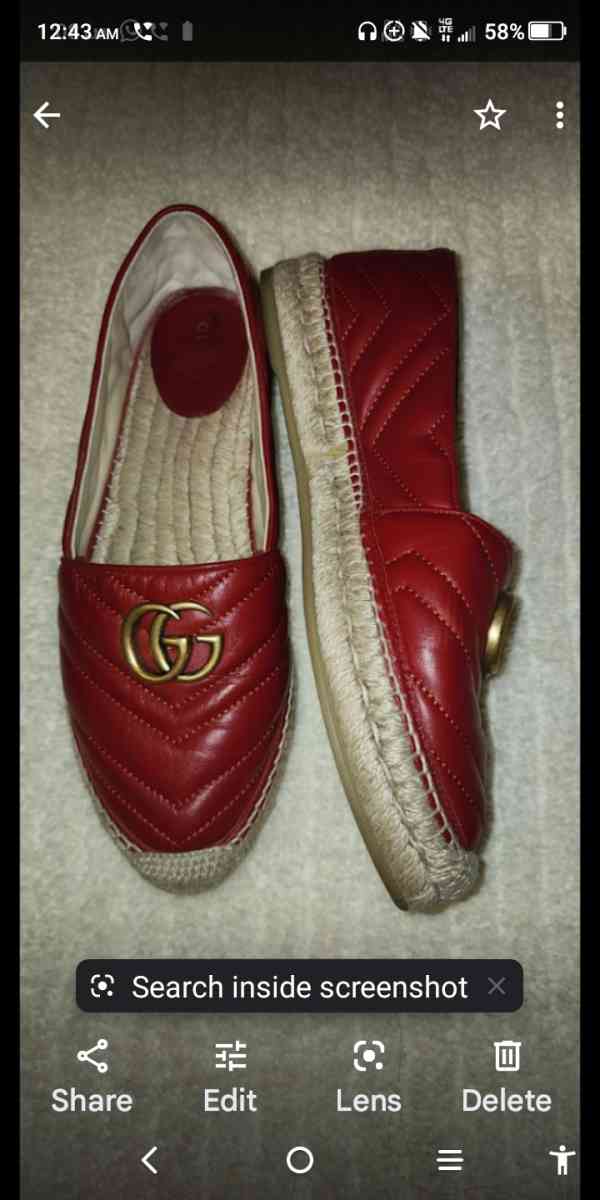 red Gucci shoes - Palm Desert, California - FleaMarketBay