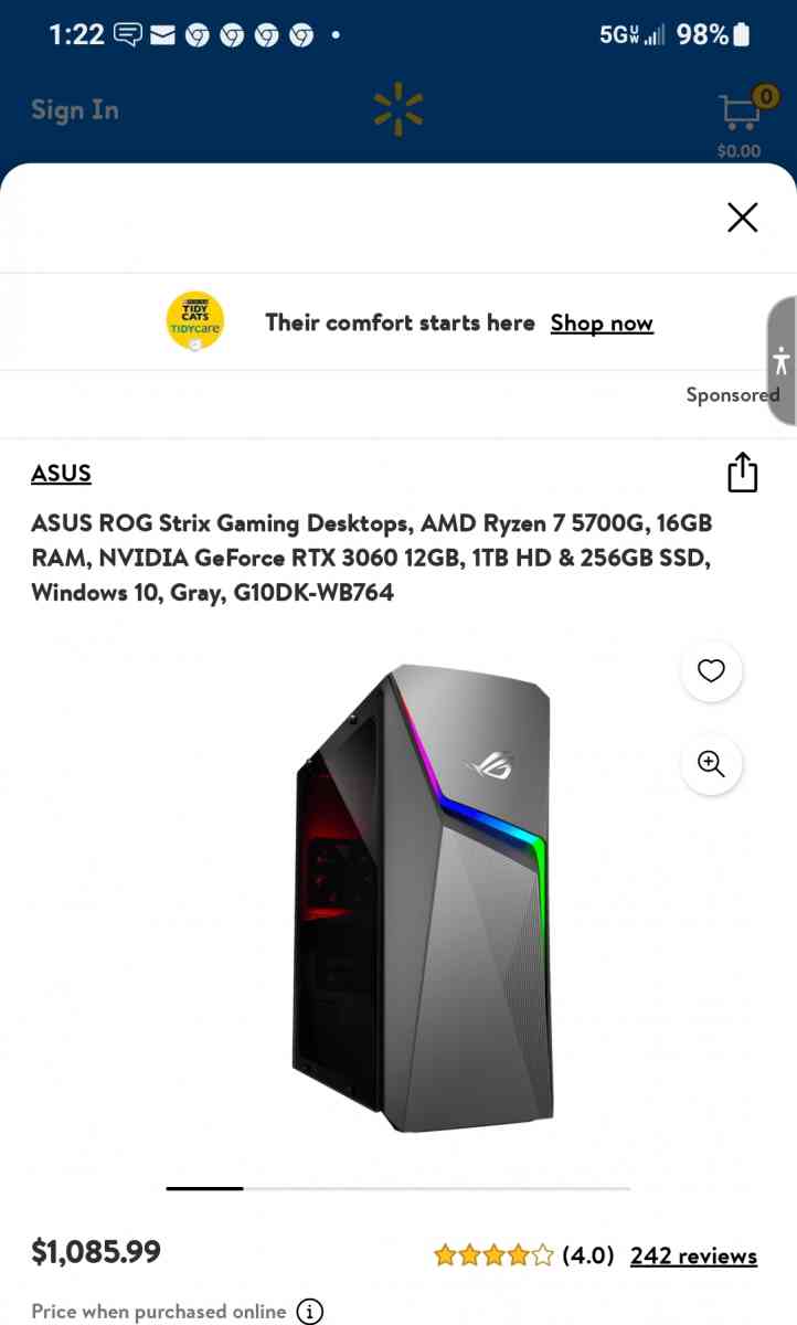 gaming pc and moniter - Butler, Pennsylvania - FleaMarketBay