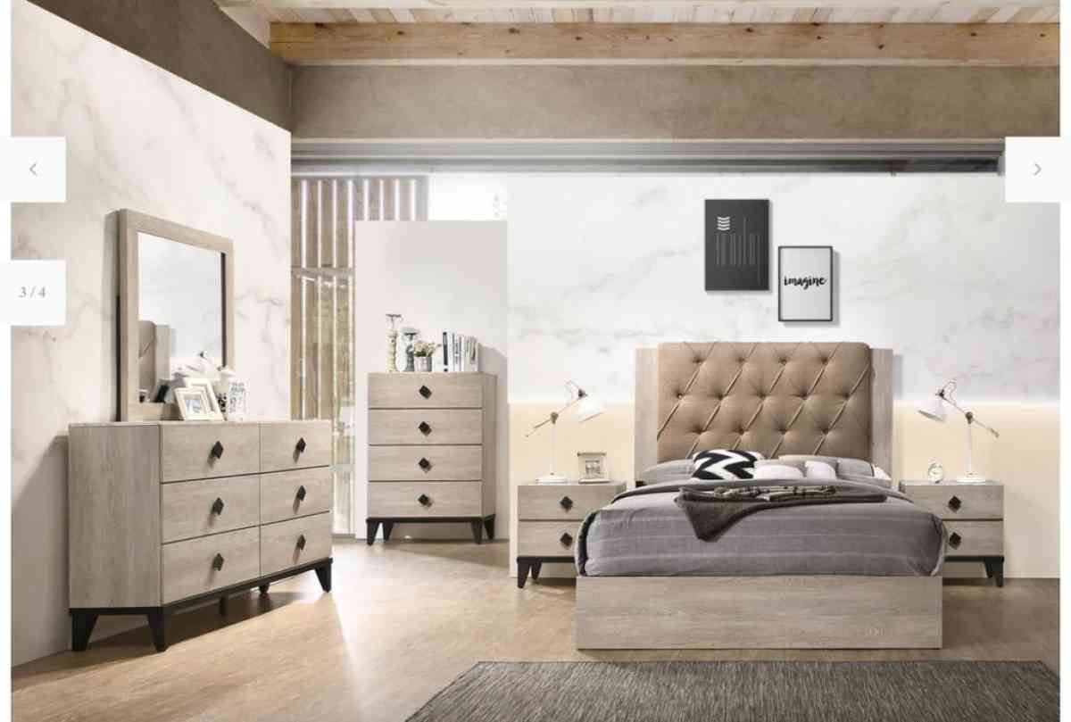 Bedroom set complete with premium quality and colors - Richardson, Texas