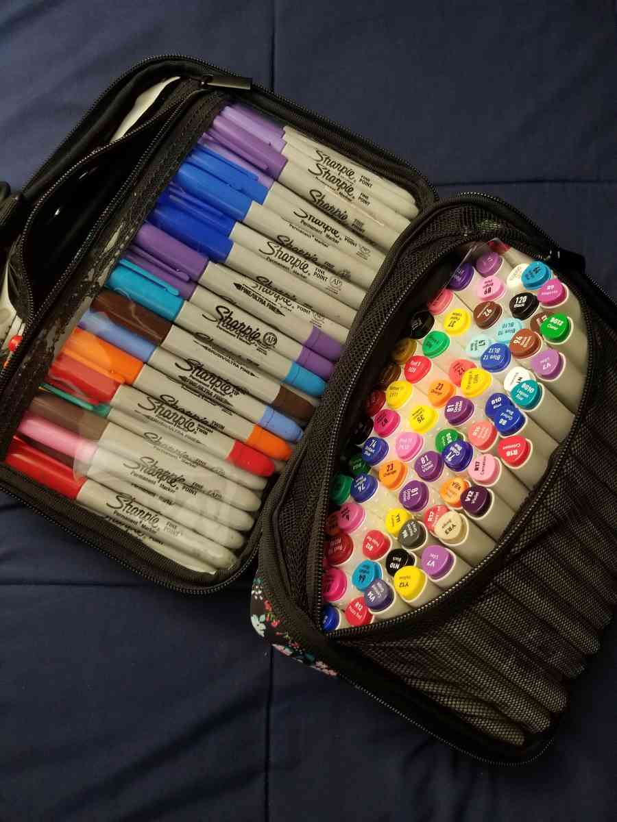 new sharpie markers and Artists loft brush markers - Anaheim, California - FleaMarketBay