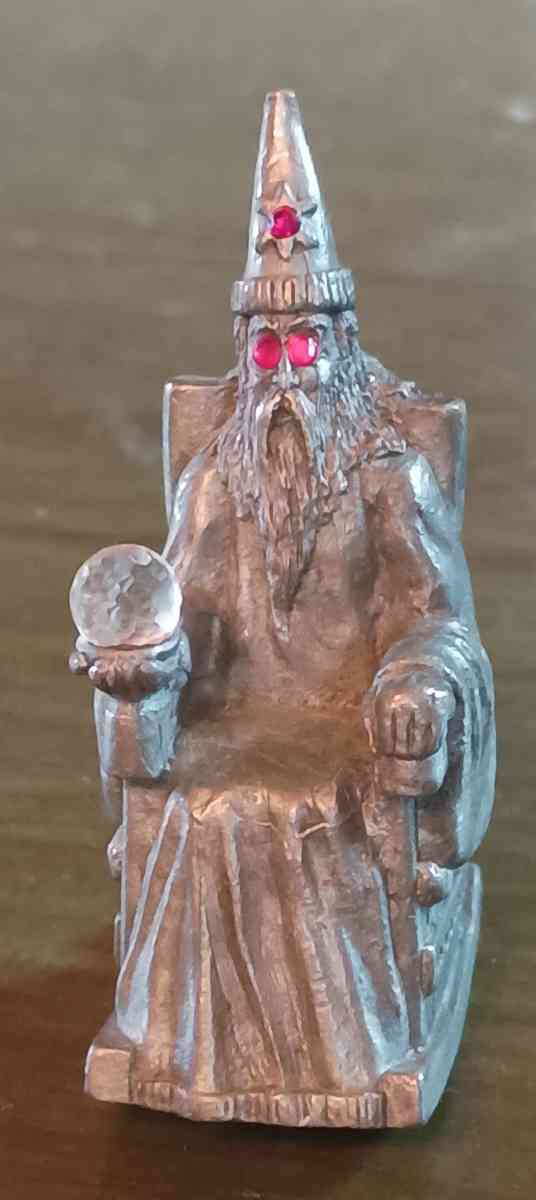 pewter wizard rocking chair