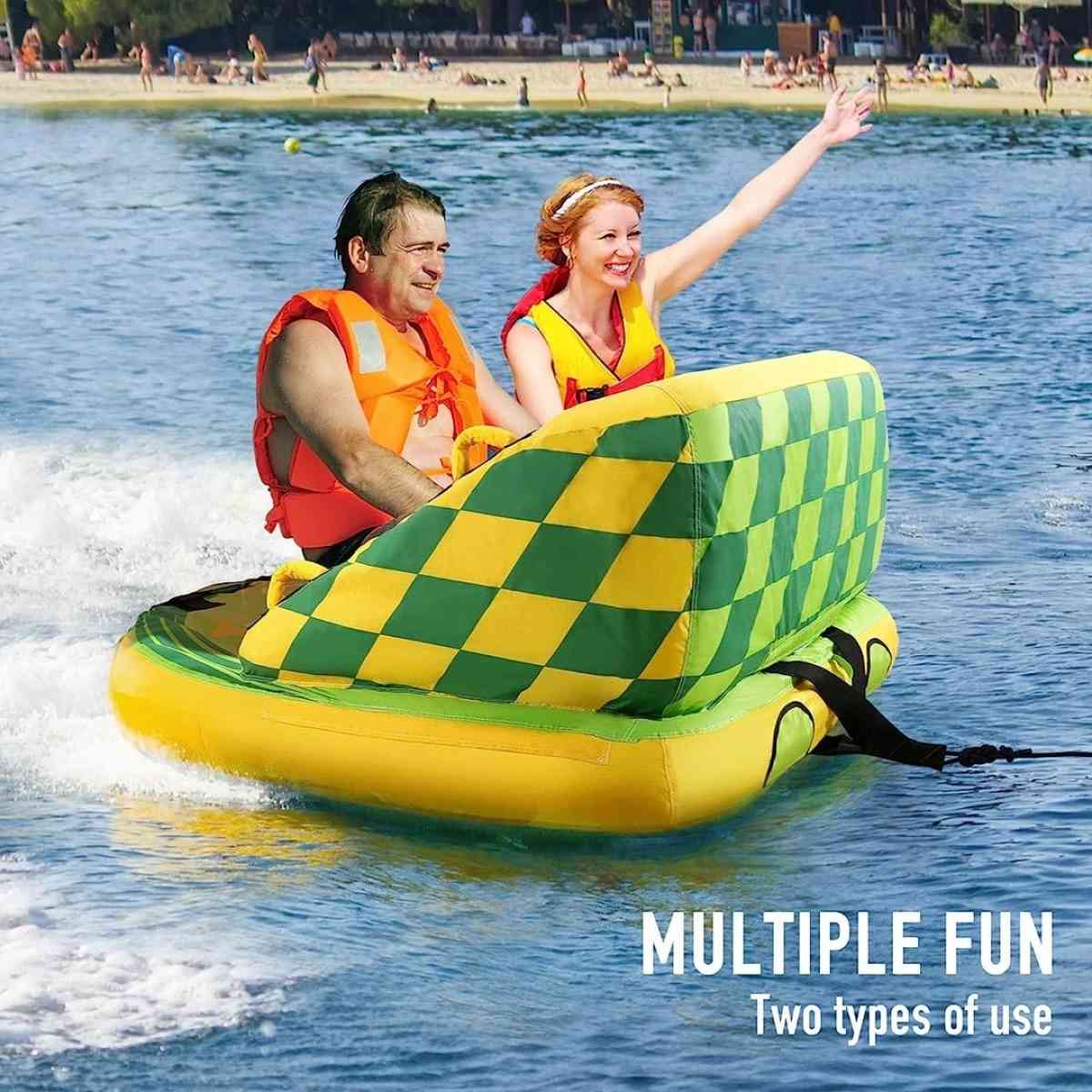 Towable Tube for Boating 2 Rider Inflatable Water Sports Tow - Claremont, California - FleaMarketBay