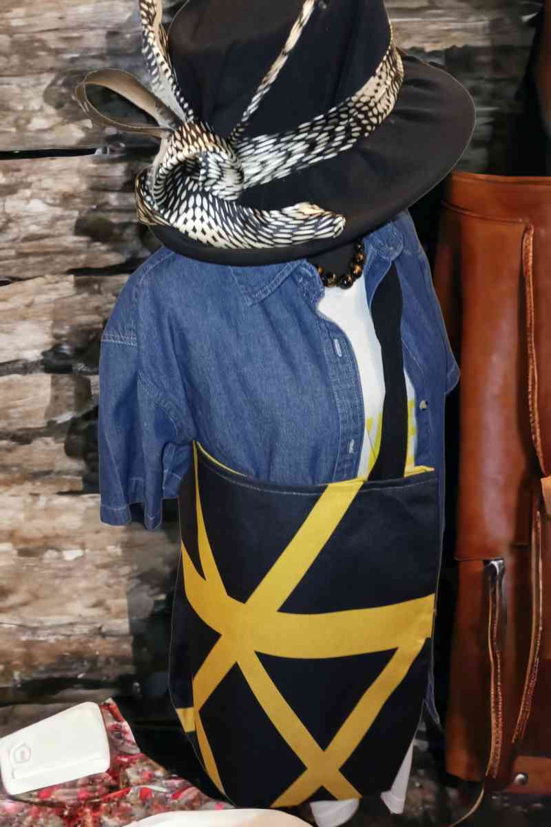 Black Polyester Tote - Savannah, Georgia