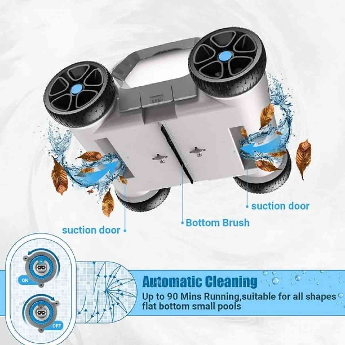 QOMOTOP CORDLESS Rechargeable ROBOTIC POOL CLEANER Up to 90 - Claremont, California - FleaMarketBay