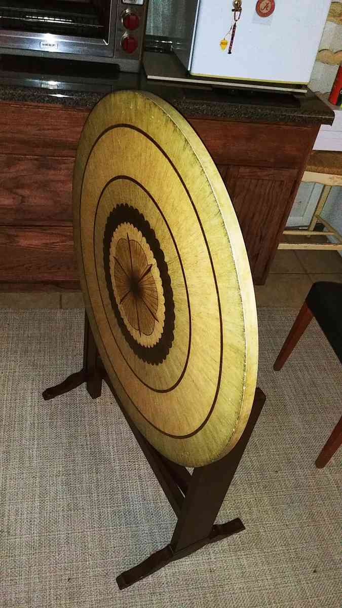 Beautiful Wooden Collapsible Round Table - Orange Beach, Alabama - FleaMarketBay