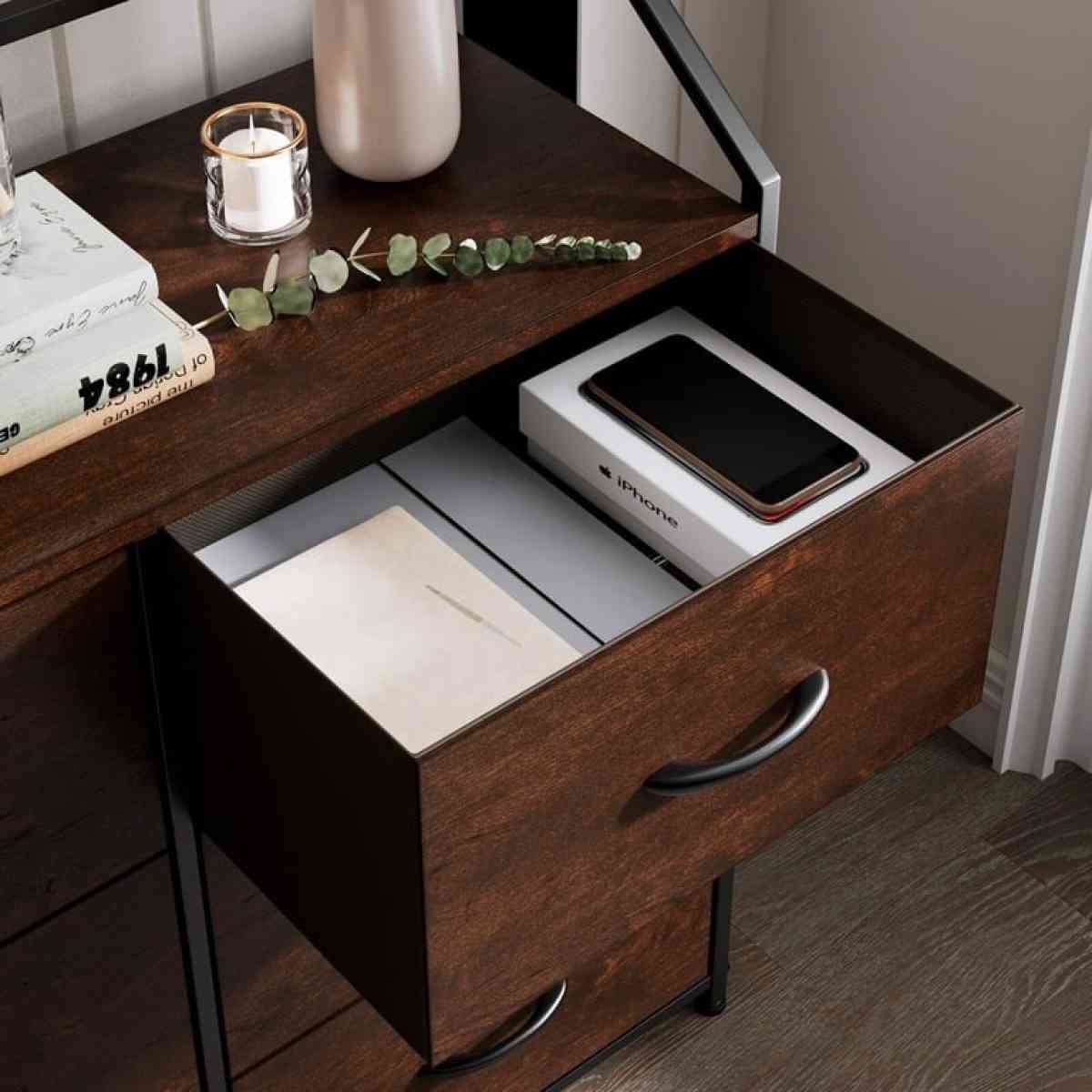 Dresser with 6 Fabric Drawers Wood Dresser Chest of Drawers - Claremont, California - FleaMarketBay