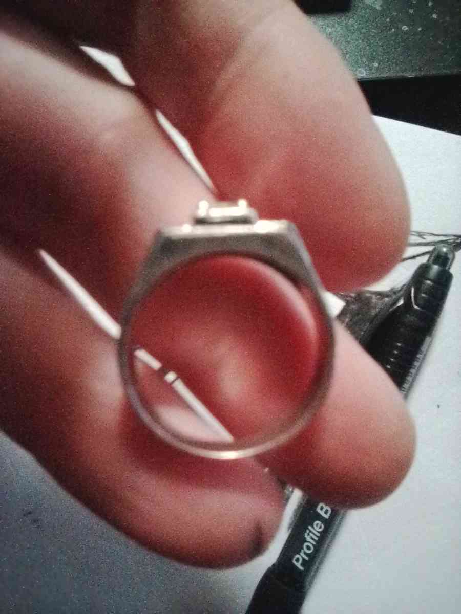 antique 1 platinum diamonds and 1 silver ruby rings - San Francisco, California - FleaMarketBay